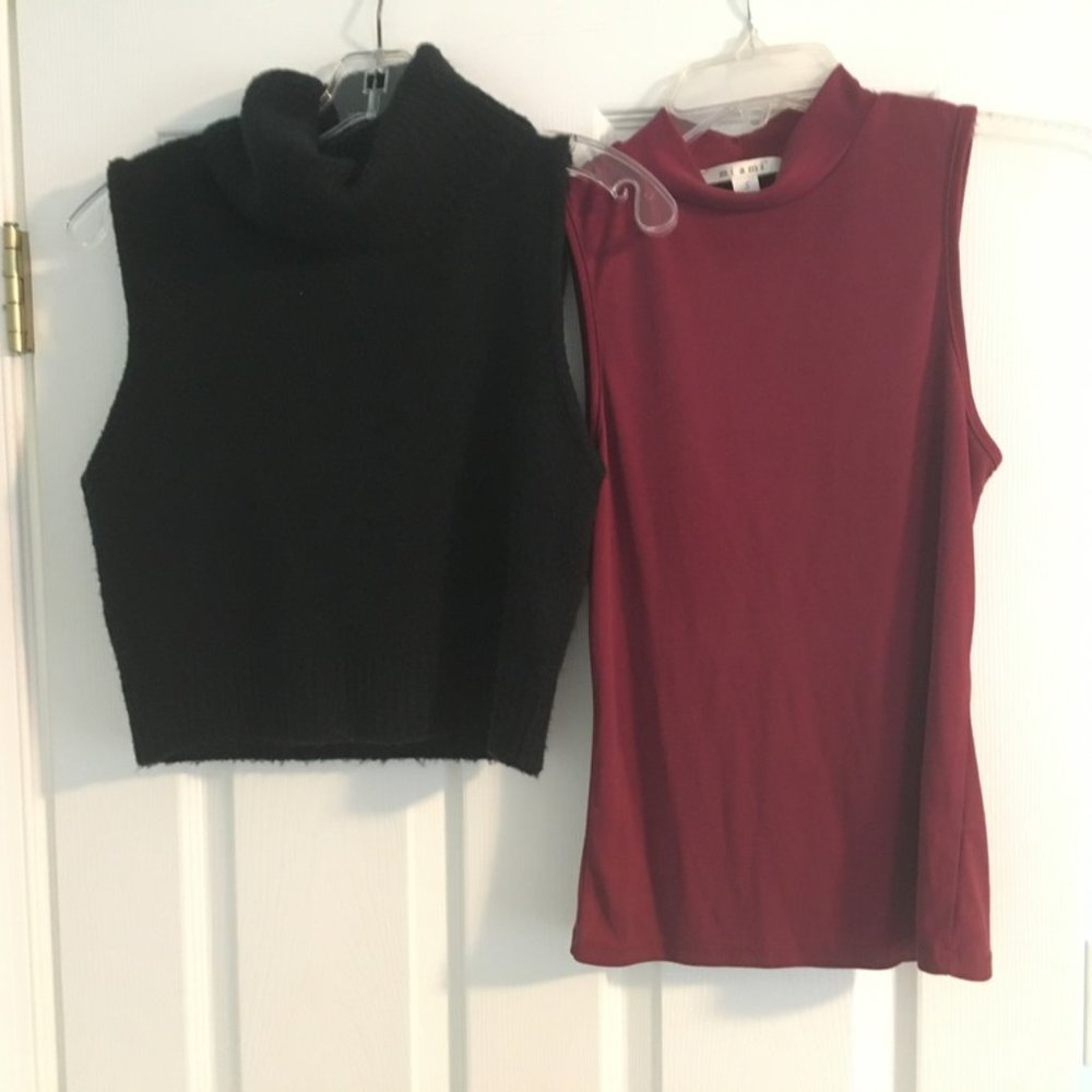 Get 2 for the price of 1: Sleeveless Turtlenecks